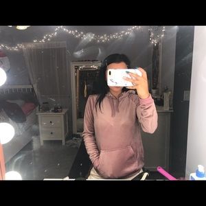Pink Velvet Hoodie from Garage